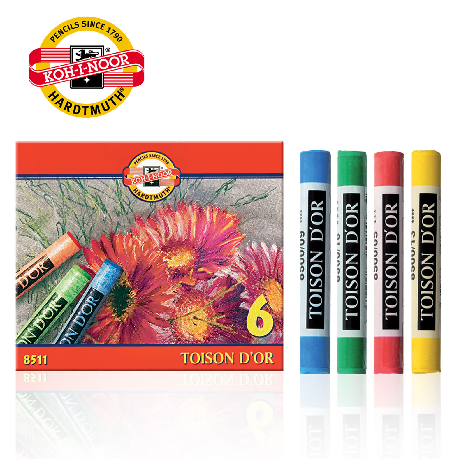 SUVI PASTEL OKRUGLI 1/6 8511006 - KOH-I-NOOR | Slikarski pribor | NBK