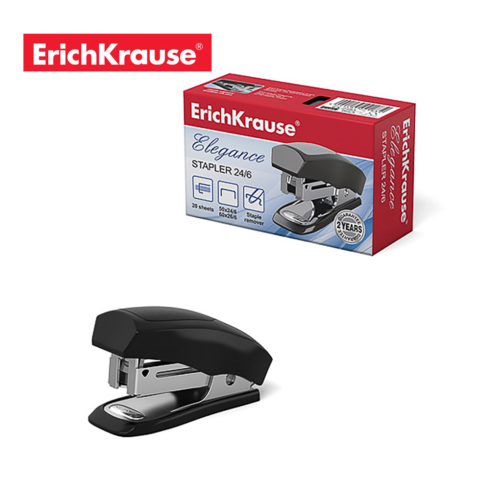 HEFT MAŠINA ELEGANCE 24/6 MINI CRNA 2183 - ERICHKRAUS | Kancelarijski materijal | NBK