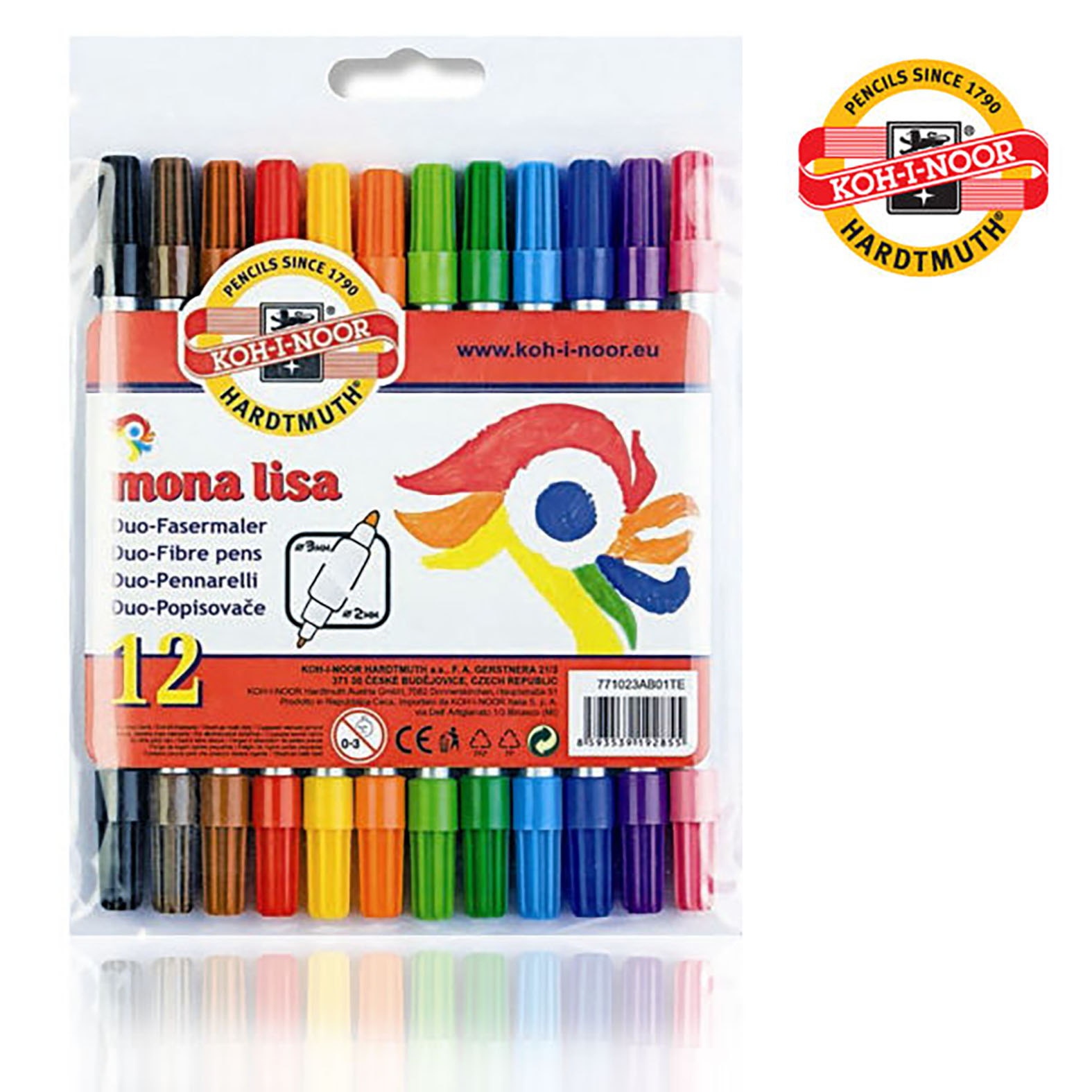 FLOMASTER 1/12 DUPLI VRH 771023AB01TE MONA LISA - KOH-I-NOOR | Školski pribor | NBK