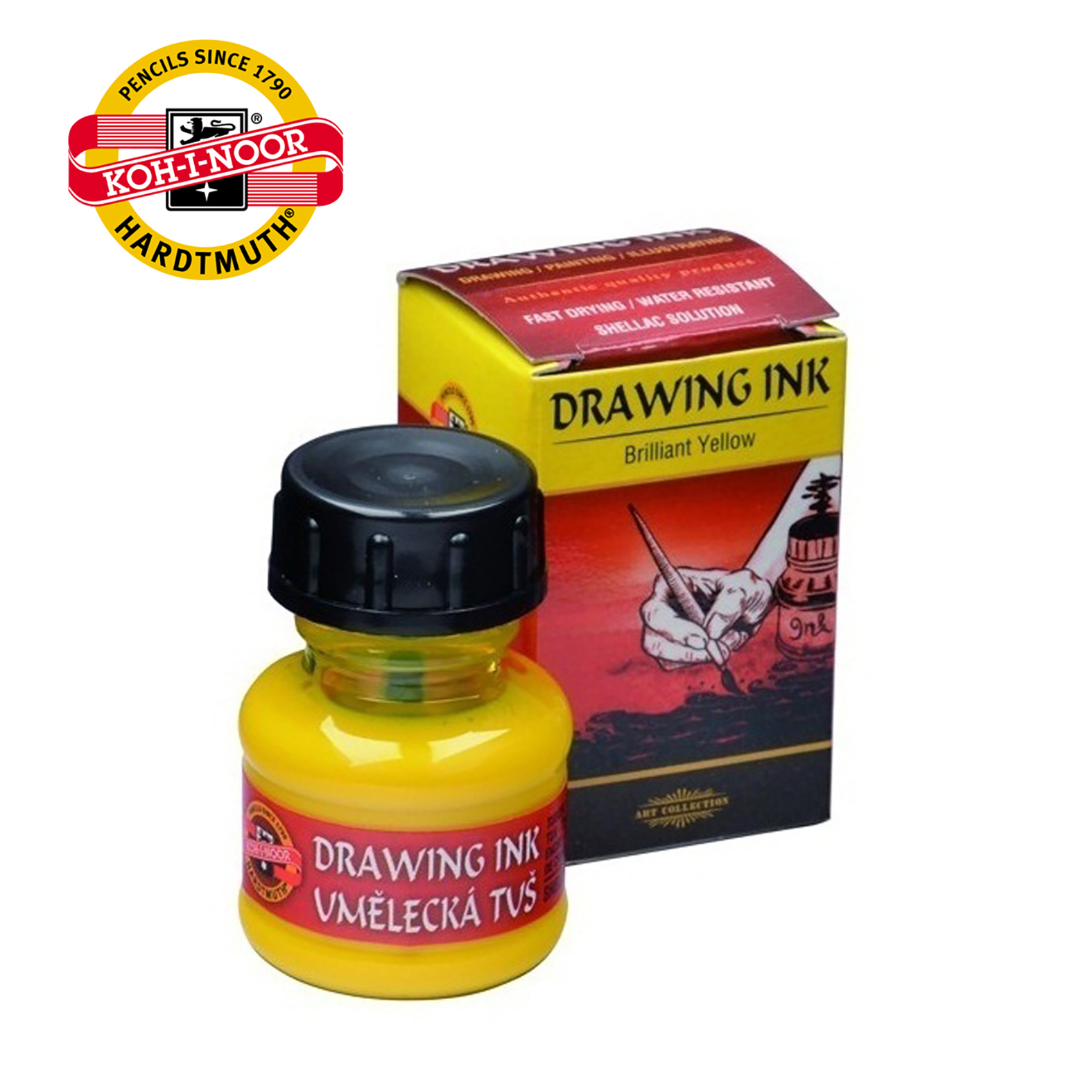 TUŠ ŽUTI UMETNIČKI 2200 141751 - KOH-I-NOOR | Slikarski pribor | NBK