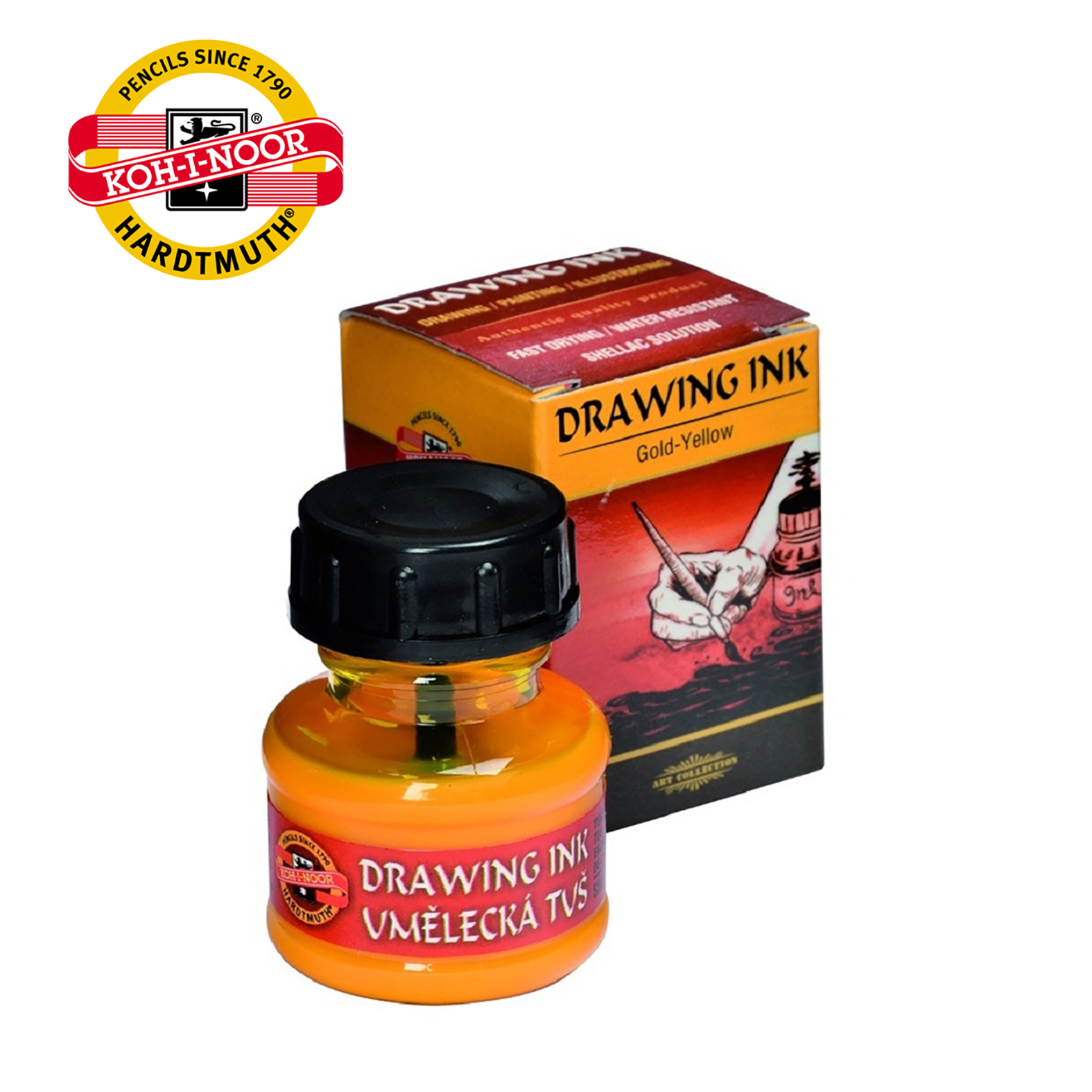 TUŠ ZLATNO ŽUTI UMETNIČKI 2210 1417520 - KOH-I-NOOR | Slikarski pribor | NBK