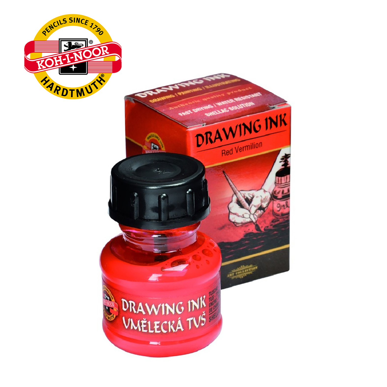 TUŠ CRVENI VERMILION UMETNIČKI 2300 - KOH-I-NOOR | Slikarski pribor | NBK