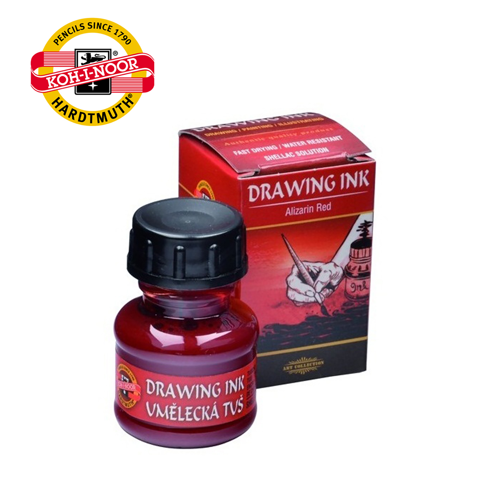 TUŠ CRVENI ALIZARIN UMETNIČKI 2320 - KOH-I-NOOR | Slikarski pribor | NBK