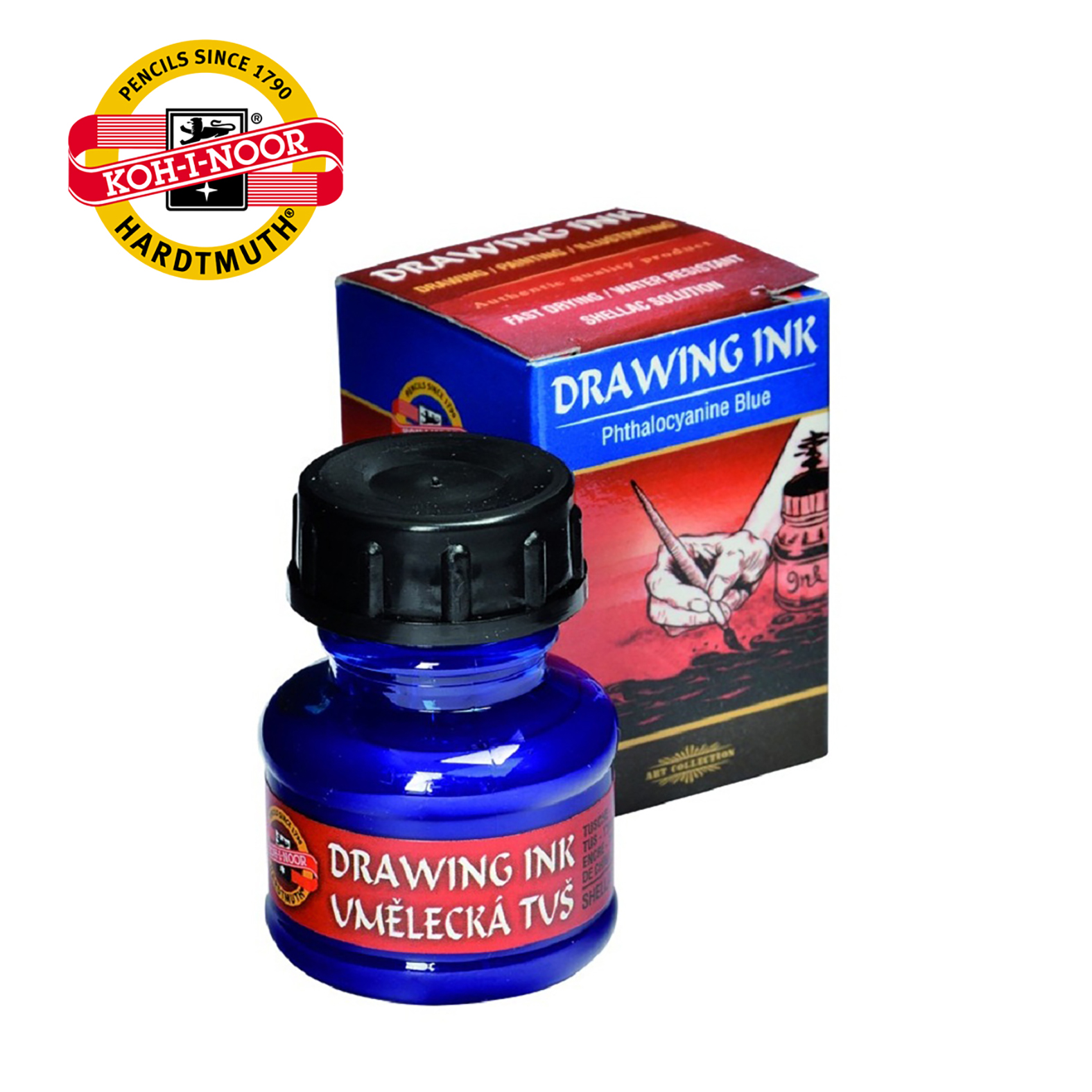 TUŠ PLAVI CIJAN UMETNIČKI 2400 - KOH-I-NOOR | Slikarski pribor | NBK
