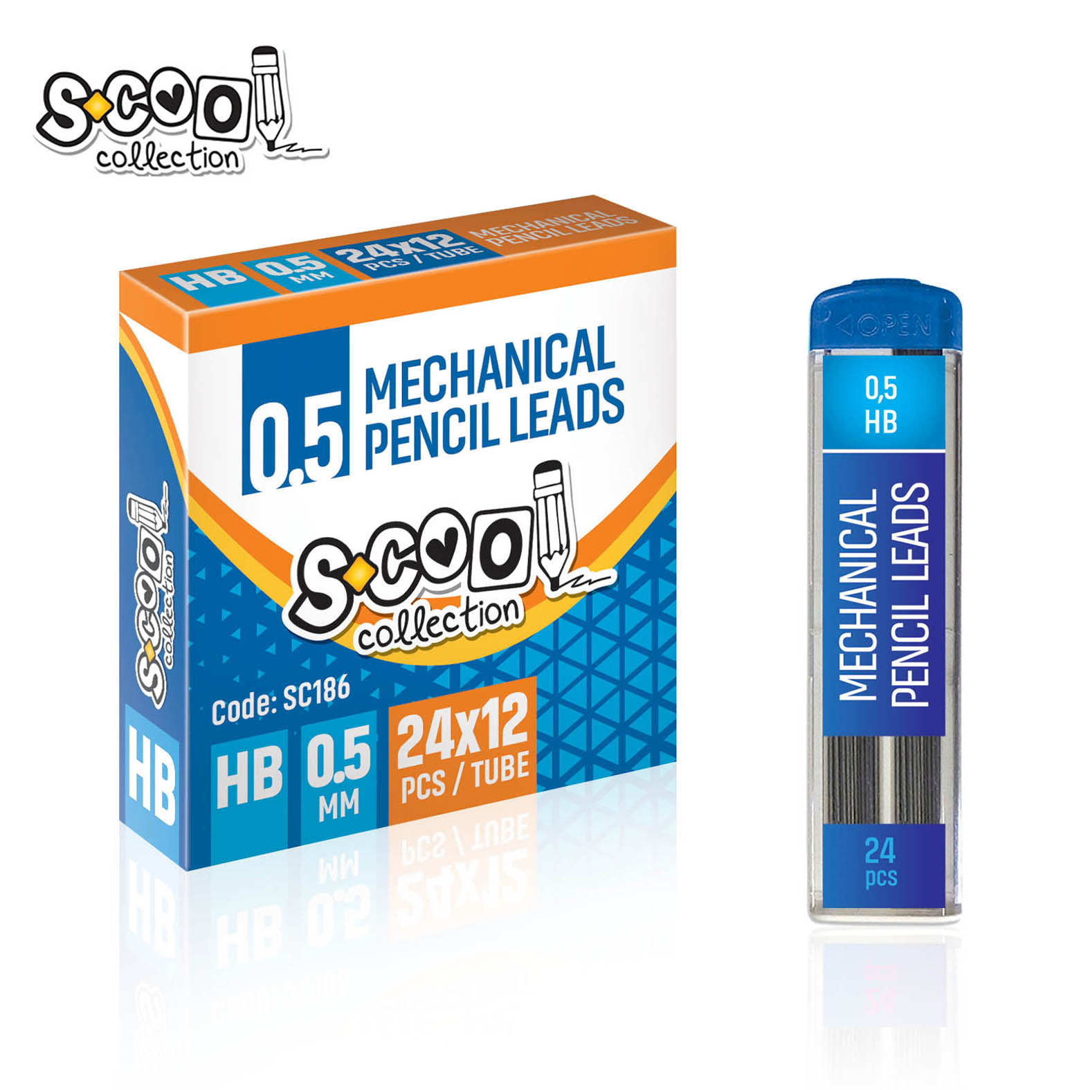 GRAFITNA MINA 0.5 HB 1/12  SC186 - S-COOL | Pisaći pribor | NBK