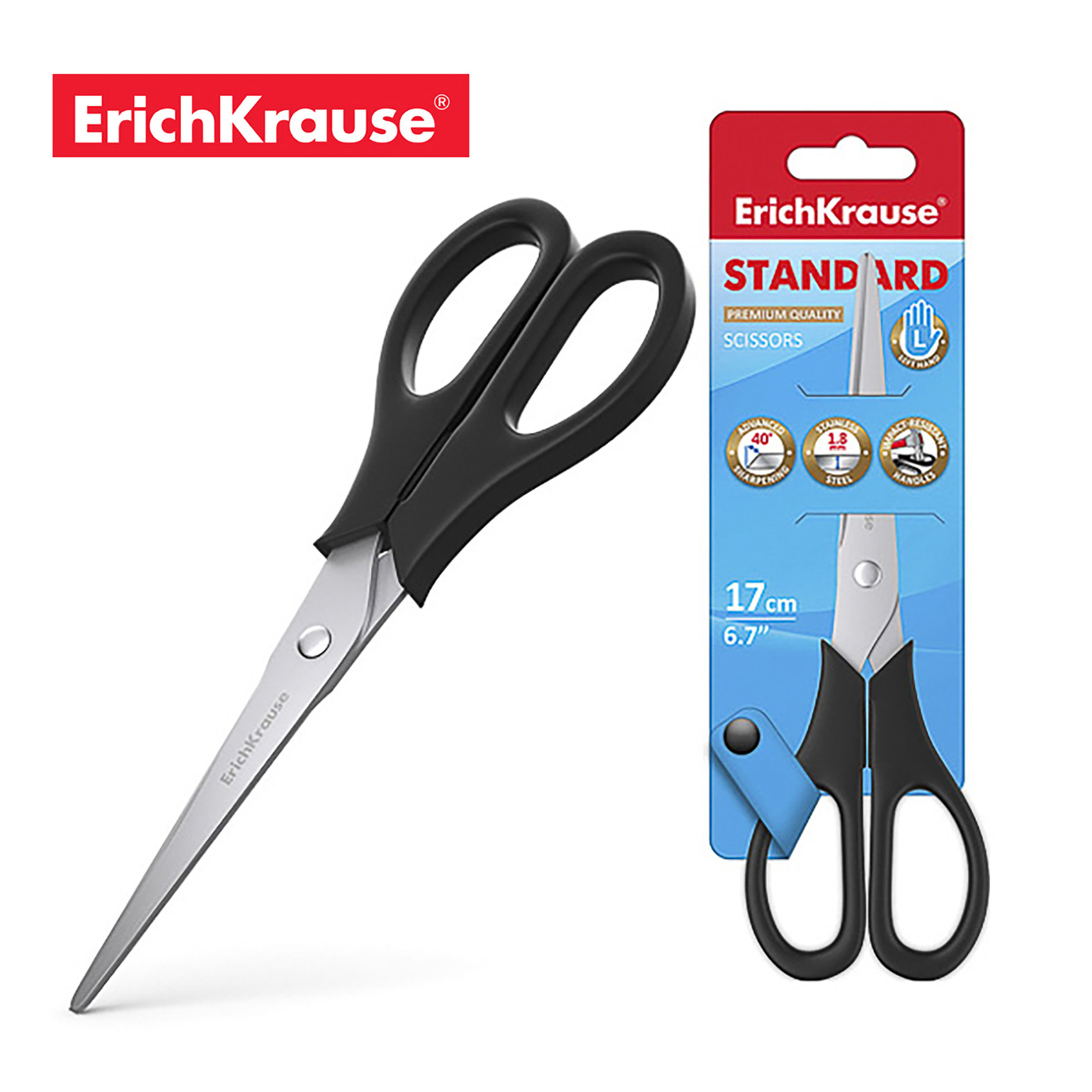 MAKAZE STANDARD ZA LEVORUKE 17 CM 30778 - ERICHKRAUS | Kancelarijski materijal | NBK