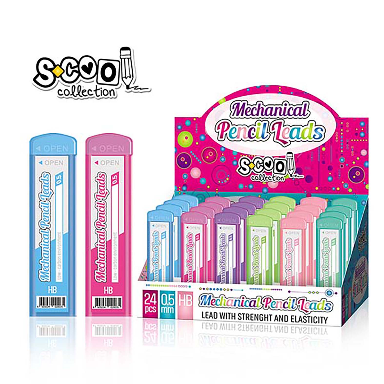 GRAFITNA MINA 0.5 HB 1/24/60 SC443 - S-COOL | Pisaći pribor | NBK