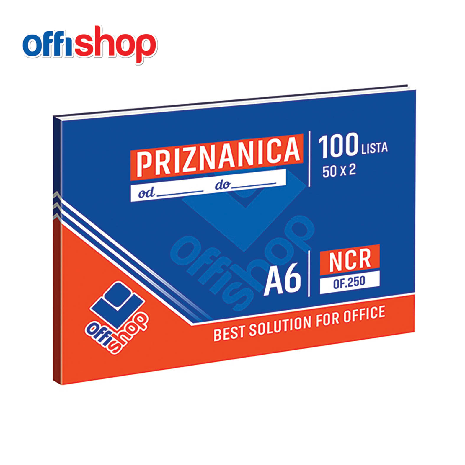 PRIZNANICA A6 NCR OF250 - OFFISHOP | Kancelarijski materijal | NBK