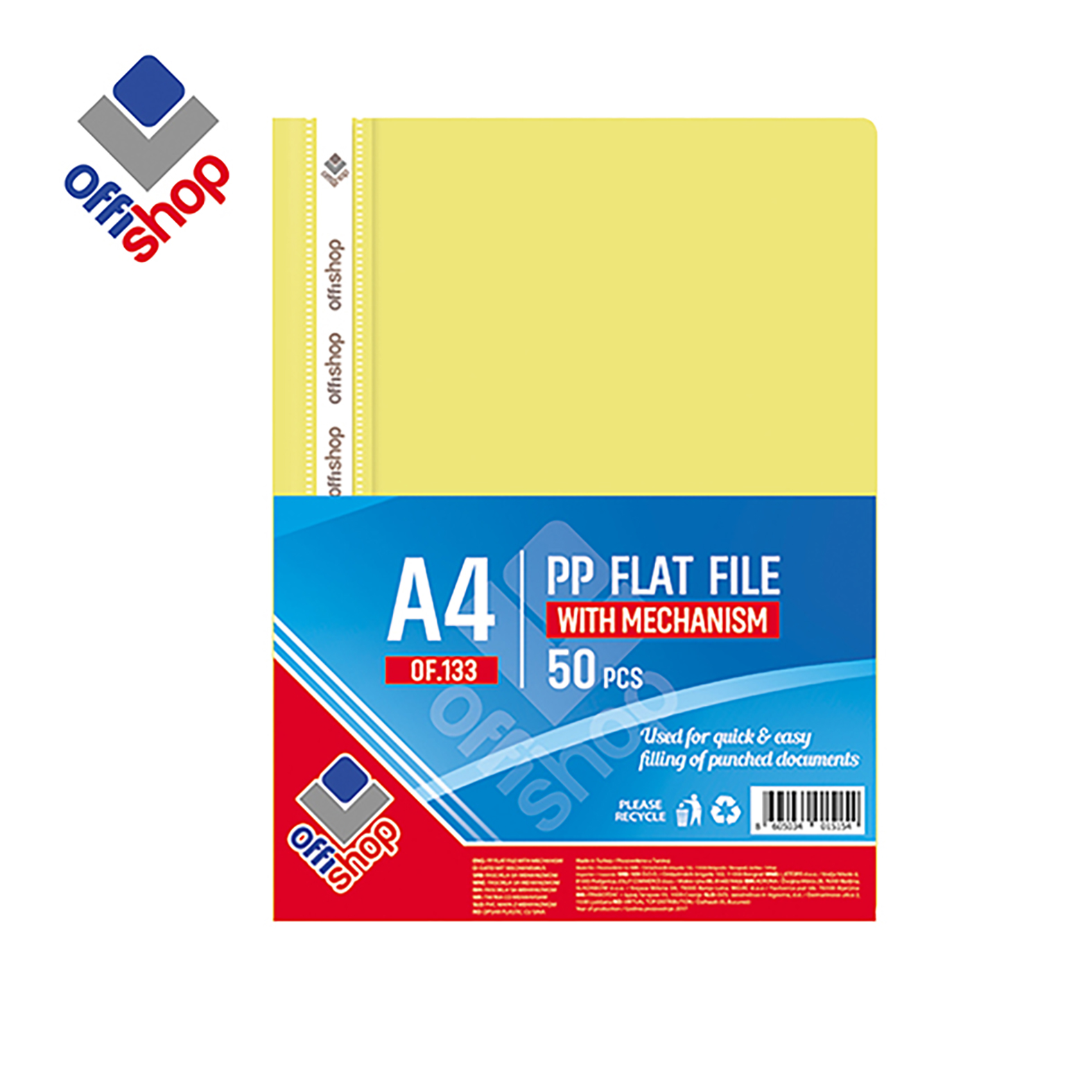 FASCIKLA PVC MEHANIKA ŽUTA OF133 - OFFISHOP | Kancelarijski materijal | NBK