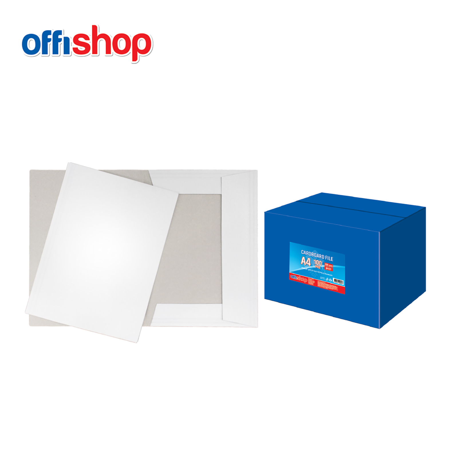 FASCIKLA KARTONSKA BELA A4 280G OF431 - OFFISHOP | Kancelarijski materijal | NBK
