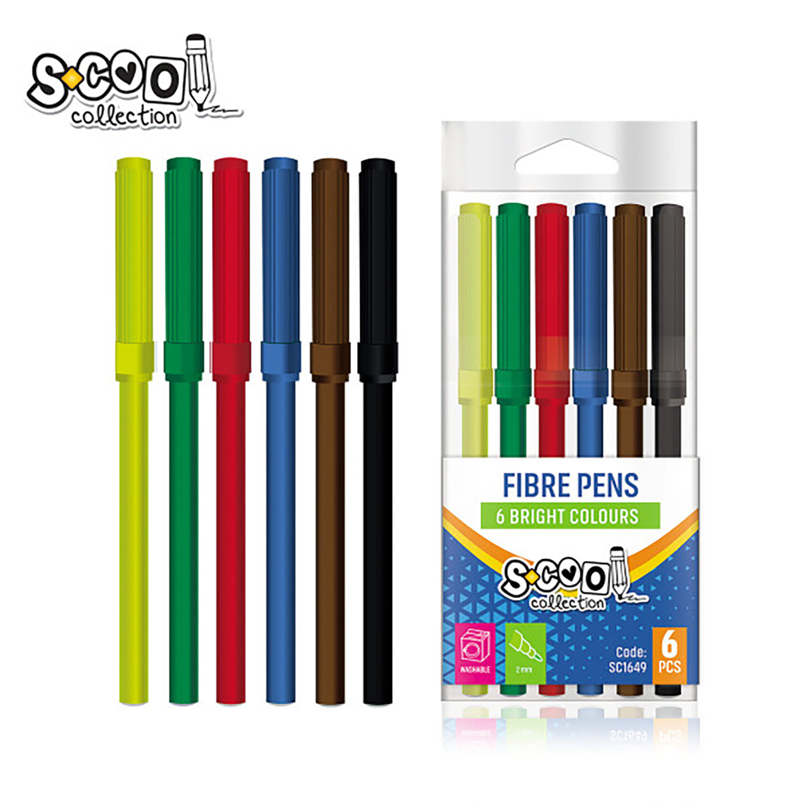 FLOMASTERI 1/6 BLISTER  SC1649 - S-COOL | Školski pribor | NBK