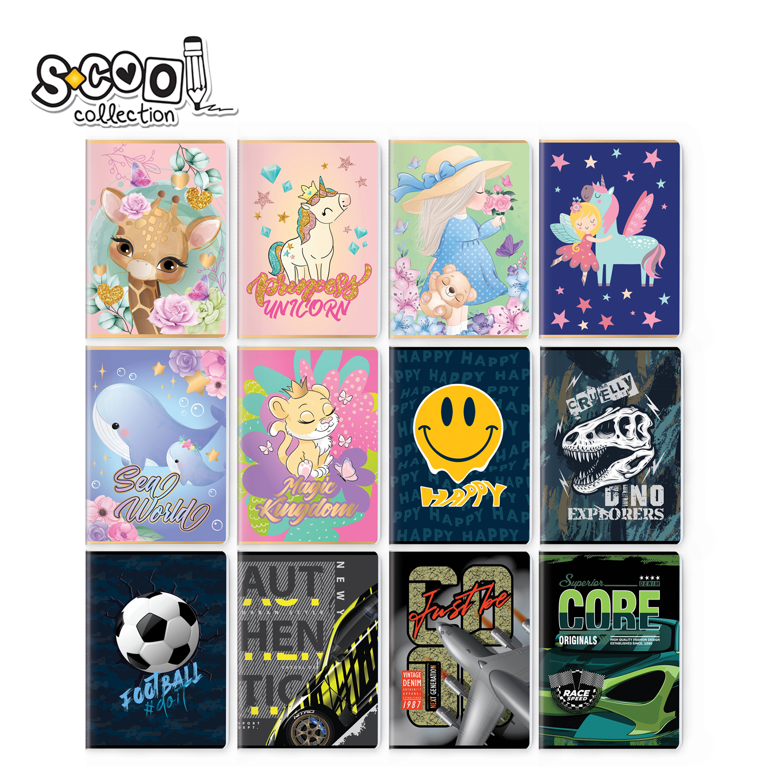 SVESKA PREMIUM A5 DIKTO 52L MIX COLLECTION SC2363 - S-COOL | Školski pribor | NBK