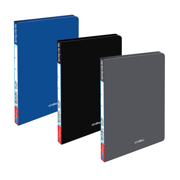 FASCIKLA SA MEHANIKOM A4 SPRING CRNA OF551 - OFFISHOP | Kancelarijski materijal | NBK