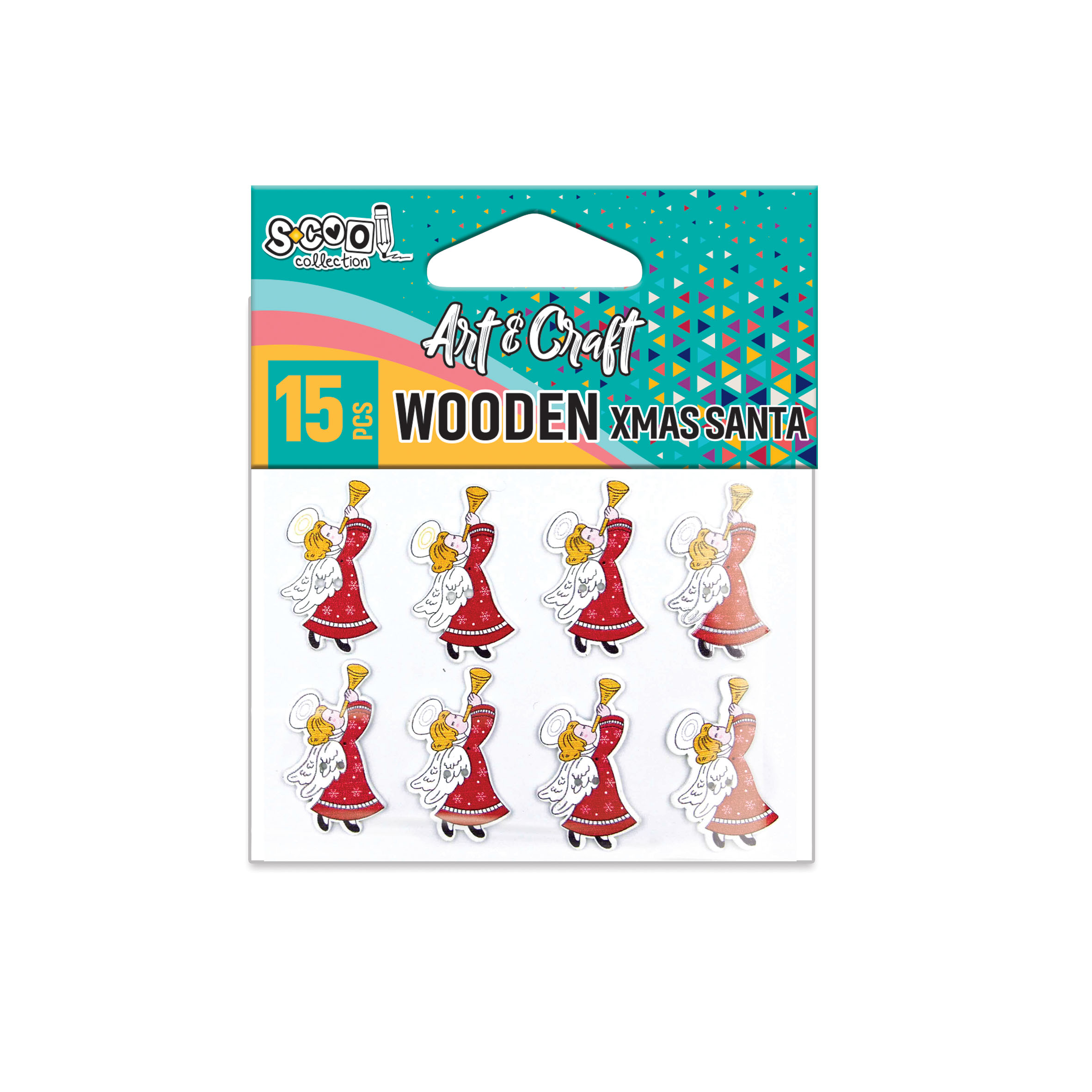 KRAFT UKRASNI STIKER 3D DEDA MRAZ 15KOM SC2610 - S-COOL | Party, kraft, kreativni i dekorativni program | NBK