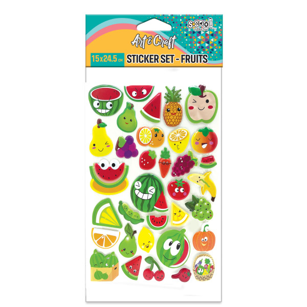 KRAFT UKRASNI STIKER 3D VOCE SC2614 - S-COOL | Party, kraft, kreativni i dekorativni program | NBK