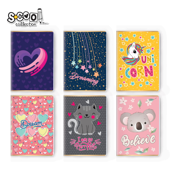 SVESKA PREMIUM A4 DIKTO 52L GIRL'S COLLECTION SC2775 - S-COOL | Školski pribor | NBK