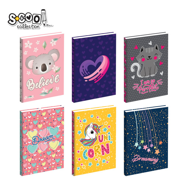 SVESKA TP PREMIUM A5 80L DIKTO GIRLS COLLECTION SC2786** - S-COOL | Školski pribor | NBK