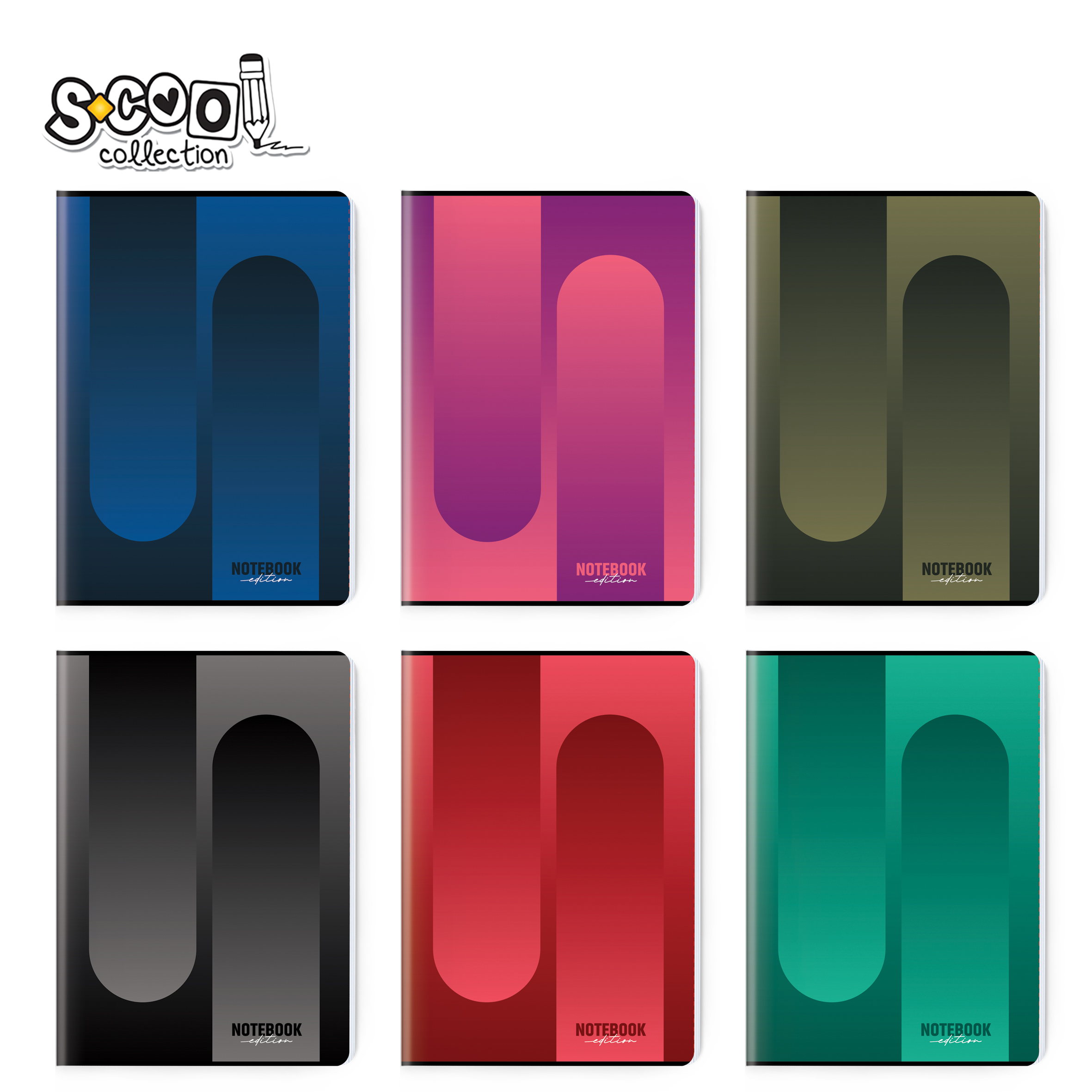 SVESKA PREMIUM A4 SK 52L GRADIENT COLLECTION SC3144 - S-COOL | Školski pribor | NBK