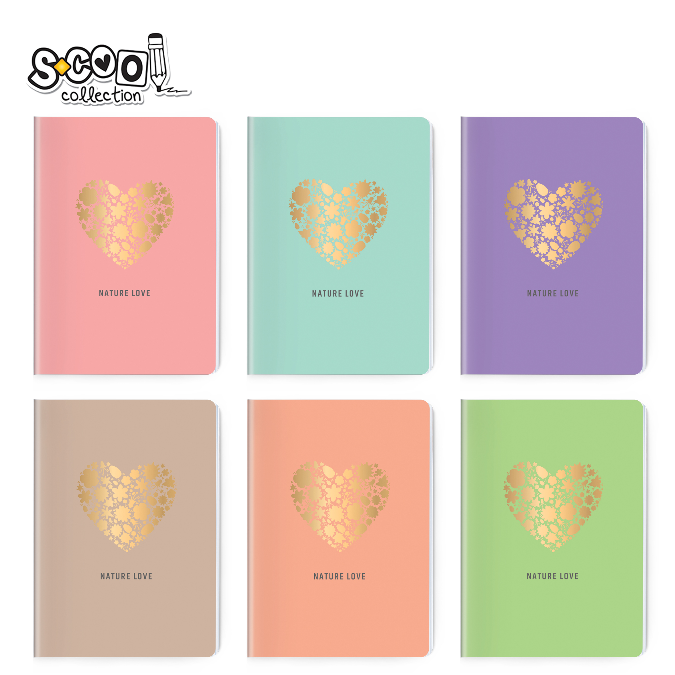 SVESKA PREMIUM A5 DIKTO 52L GOLDEN HEART COLLECTION SC3148 - S-COOL | Školski pribor | NBK