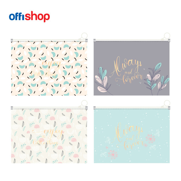 FASCIKLA SA ZIPOM A4 33X24CM OF670 - OFFISHOP | Kancelarijski materijal | NBK