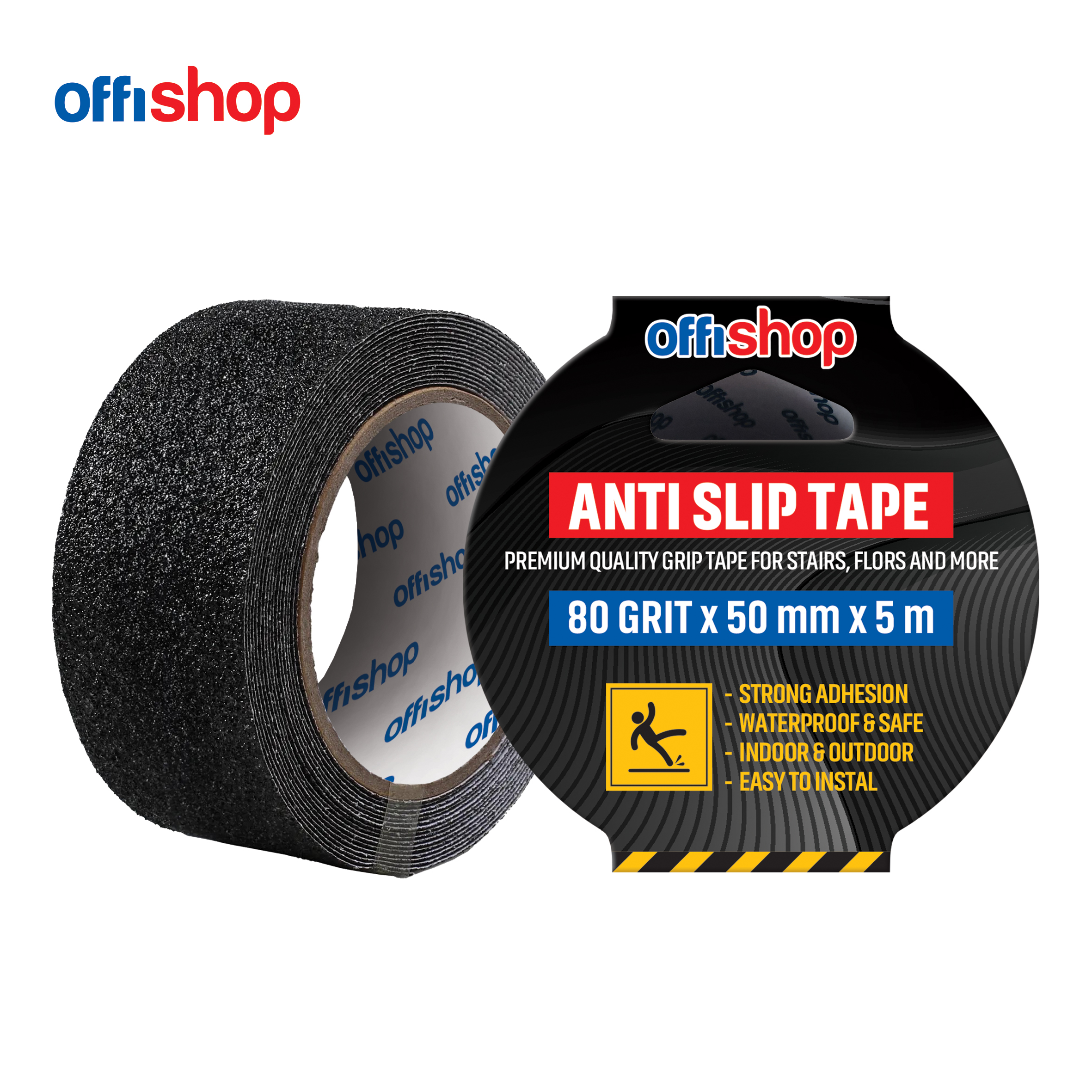 ANTIKLIZNA TRAKA CRNA BLISTER CARD 1/1 OFFISHOP 50MMX5M OF688 - OFFISHOP | Kancelarijski materijal | NBK