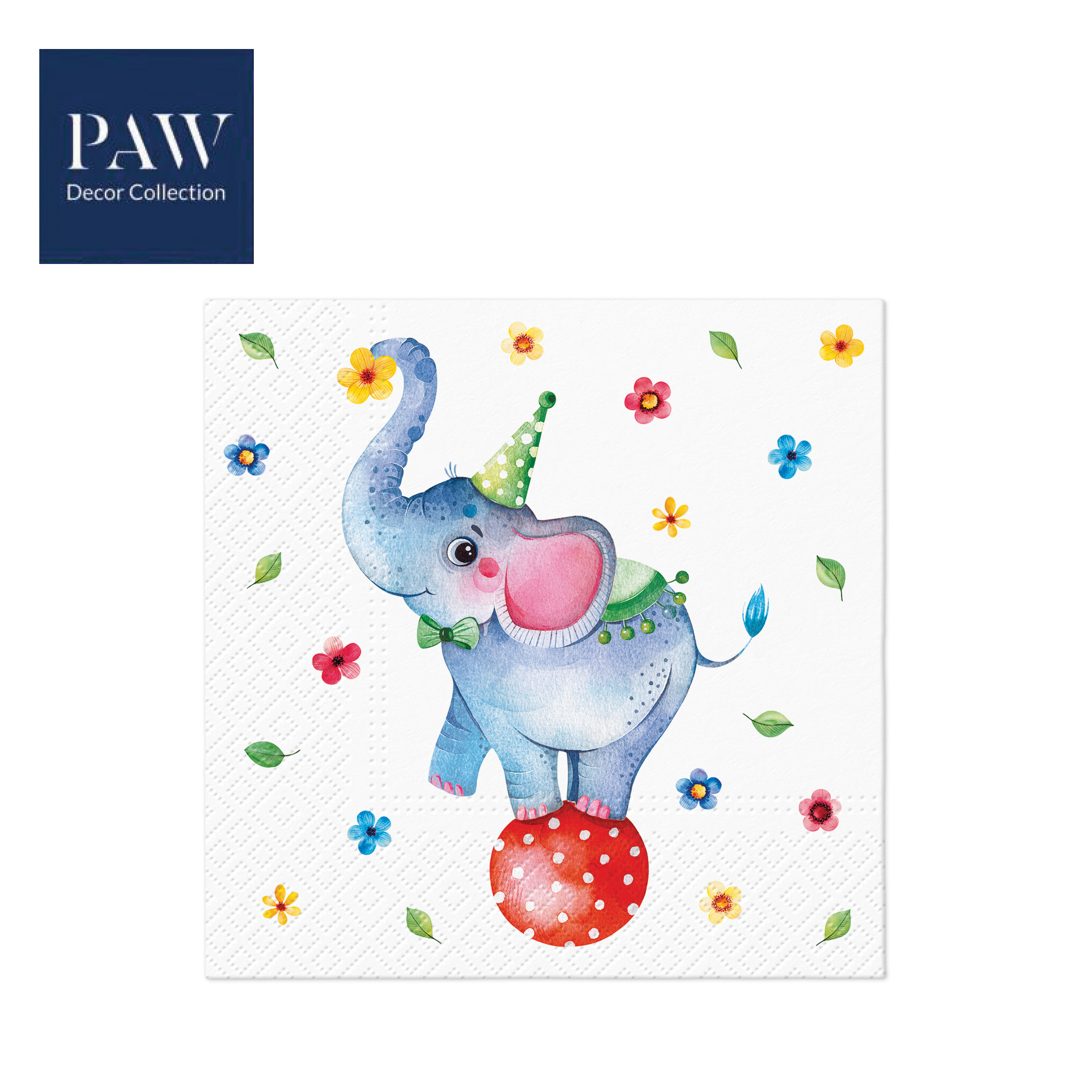 SALVETE PAW LUX CIRCUS ELEPHANT 33x33 1/20 PAKOVANJE 1/12 - PAW SP | Party, kraft, kreativni i dekorativni program | NBK