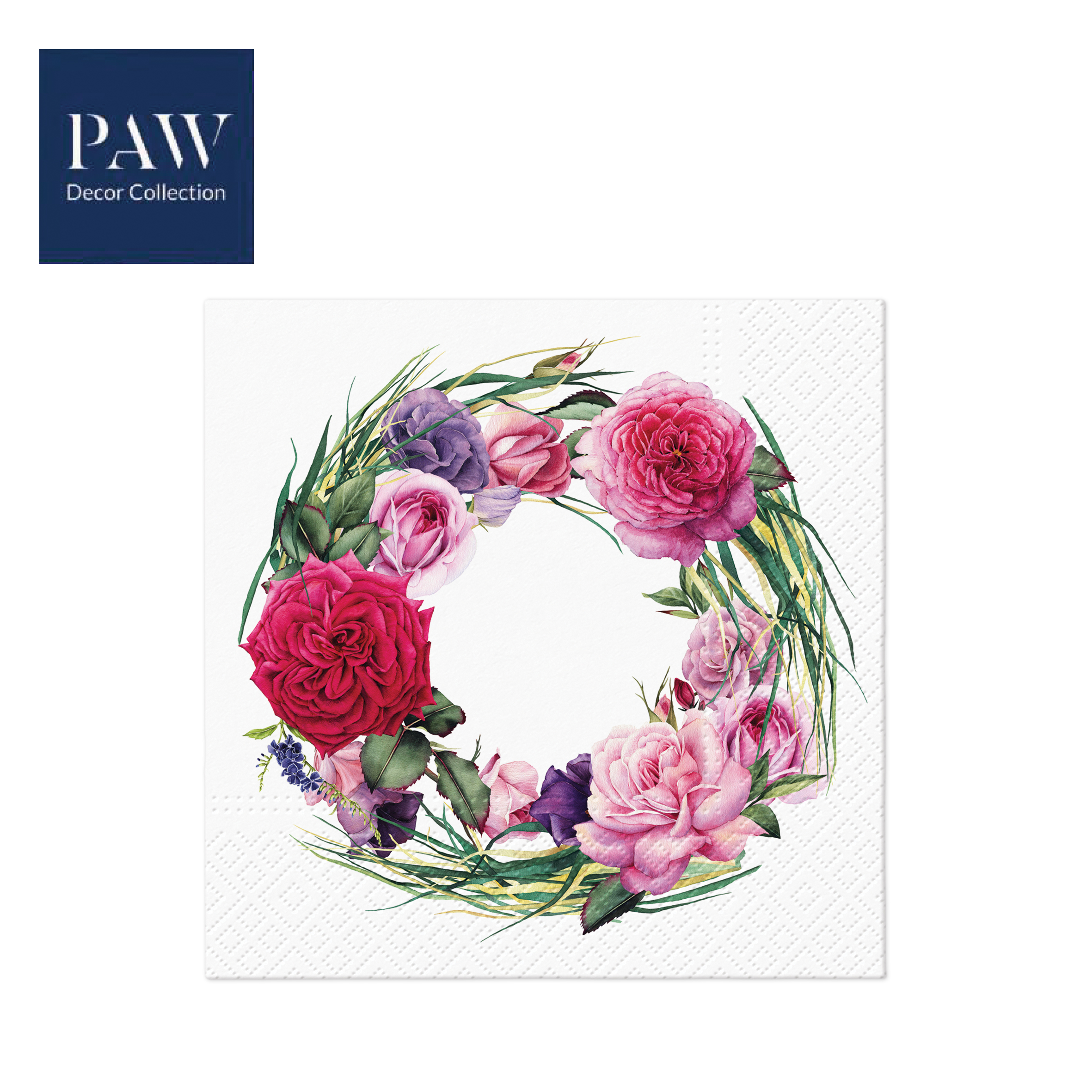 SALVETE PAW LUX  GORGEOUS WREATH 33X33 1/20 PAKOVANJE 1/12 - PAW SP | Party, kraft, kreativni i dekorativni program | NBK