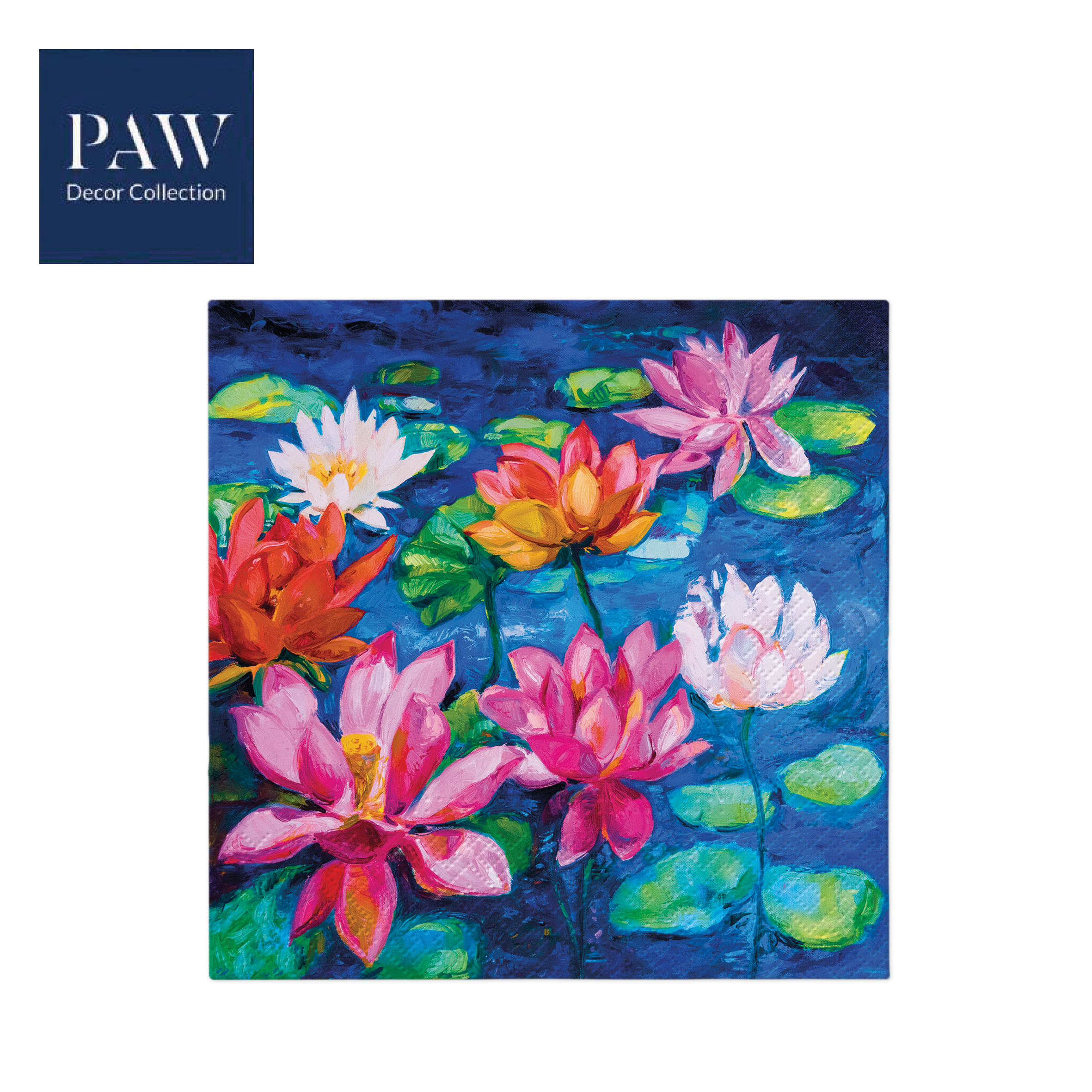 SALVETE PAW LUX  LILY POND 33X33 1/20 PAKOVANJE 1/12 - PAW SP | Party, kraft, kreativni i dekorativni program | NBK
