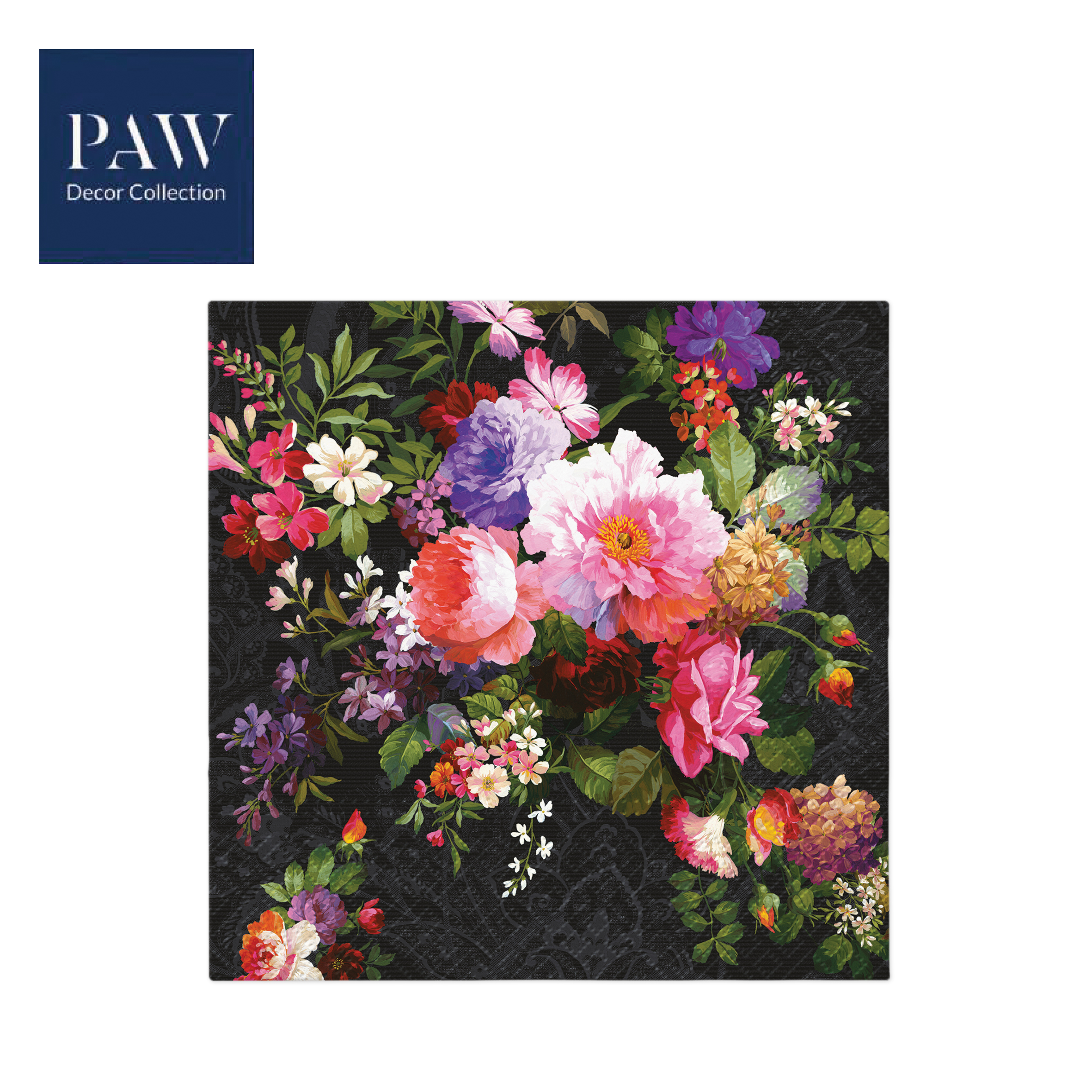 SALVETE PAW LUX  ROSES ON VELVET 33X33  1/20 PAKOVANJE 1/12 - PAW SP | Party, kraft, kreativni i dekorativni program | NBK