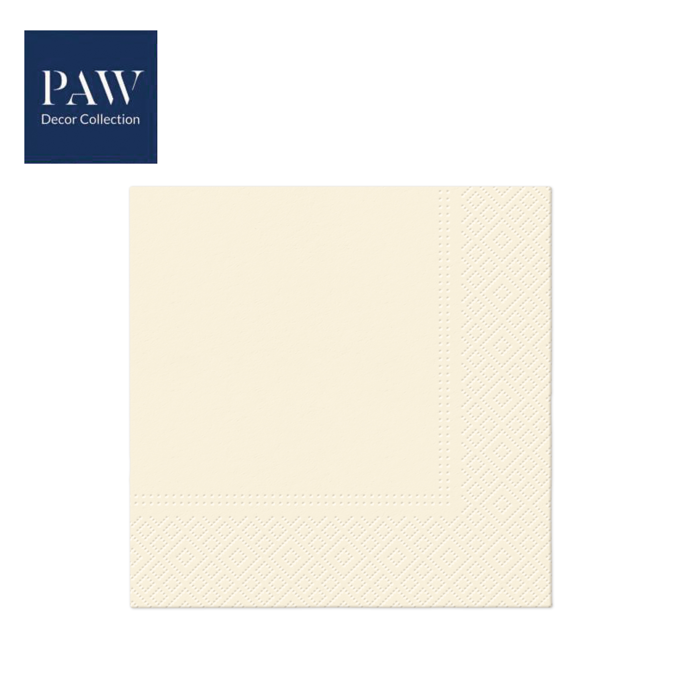 SALVETE PAW LUX  UNICOLOR CHAMPAGNE 33X33 1/20 PAKOVANJE 1/12 - PAW SP | Party, kraft, kreativni i dekorativni program | NBK