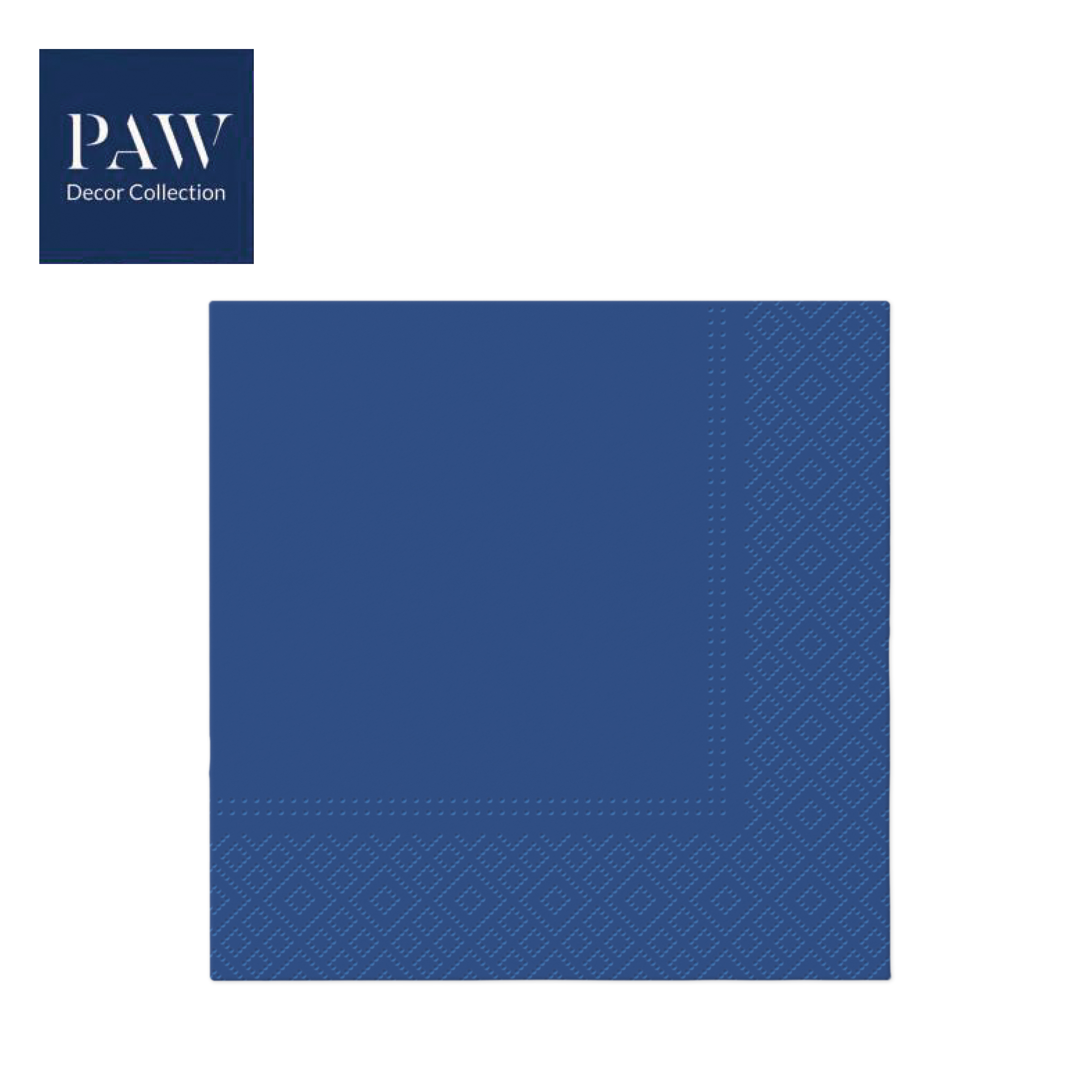 SALVETE PAW LUX  UNICOLOR NAVY BLUE 33X33 1/20 PAKOVANJE 1/12 - PAW SP | Party, kraft, kreativni i dekorativni program | NBK