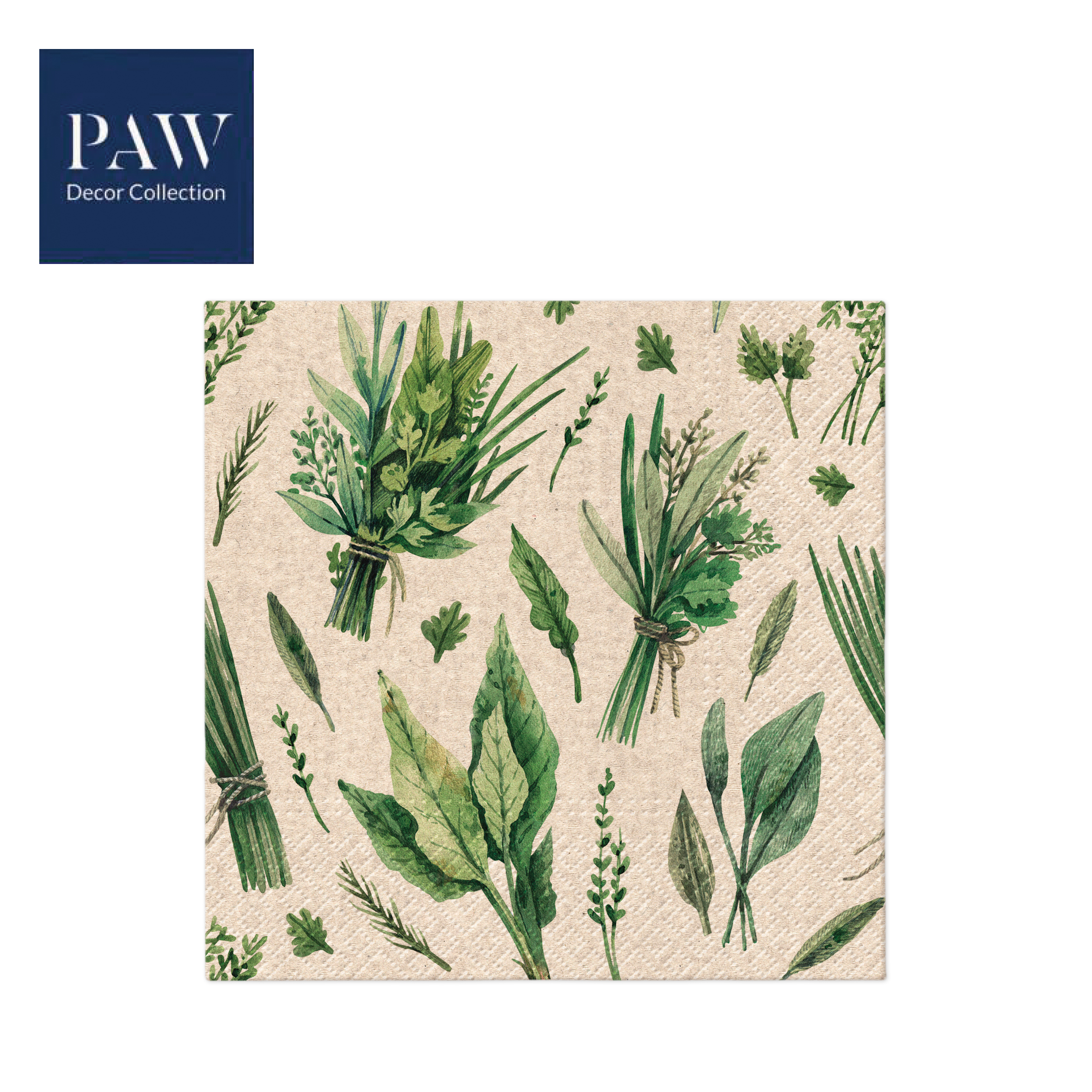 SALVETE PAW LUX  WE CARE HERBAL PICKING 33X33 1/20 PAKOVANJE 1/12 - PAW SP | Party, kraft, kreativni i dekorativni program | NBK