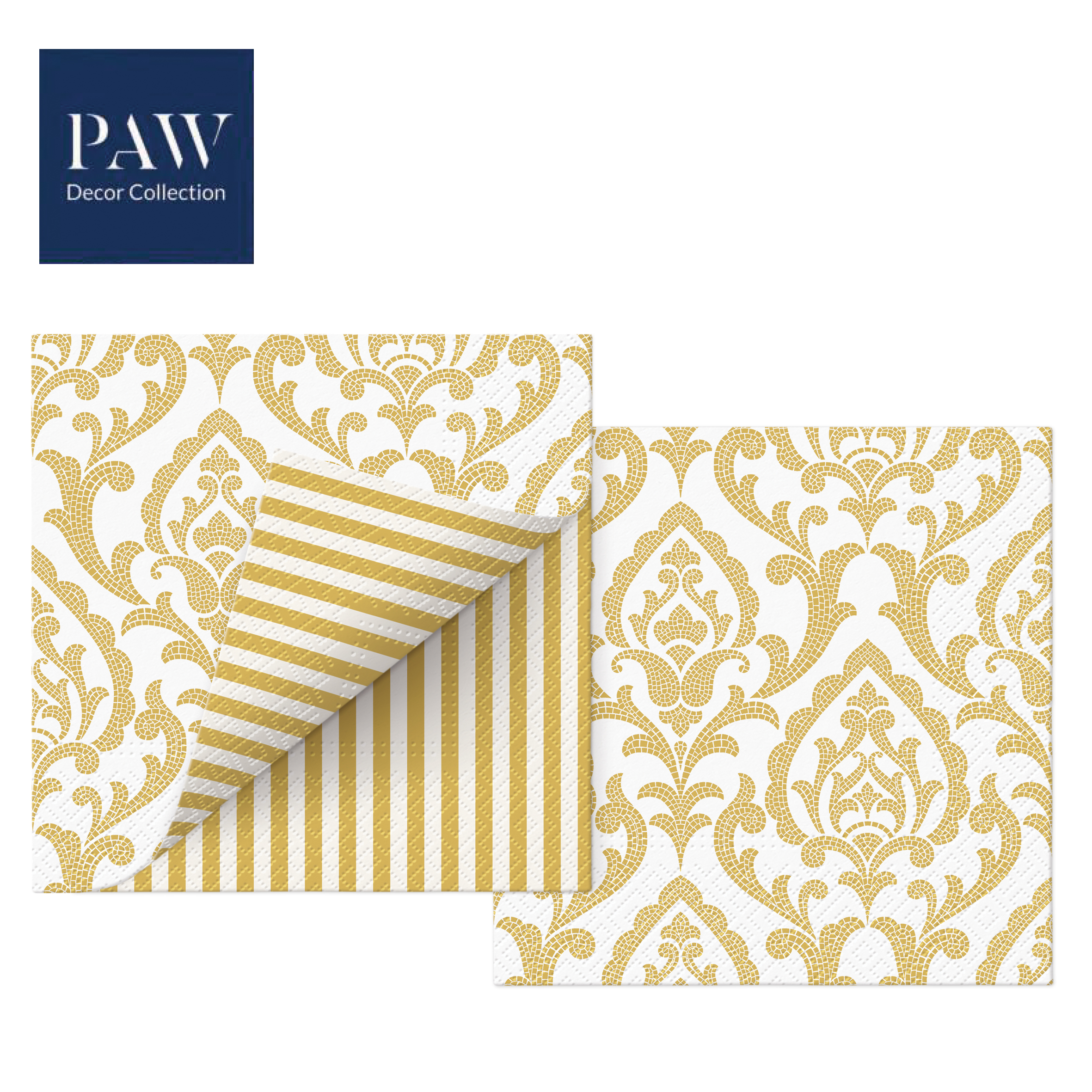 SALVETE PAW LUX DOUBLE DESIGN PORTUGUESE 33X33 1/20 PAKOVANJE 1/12 - PAW SP | Party, kraft, kreativni i dekorativni program | NBK
